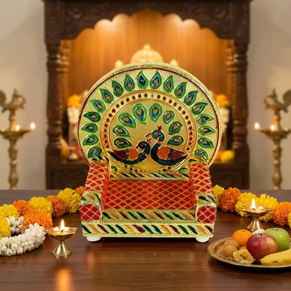 Meenakari pooja singhasan - home improvement