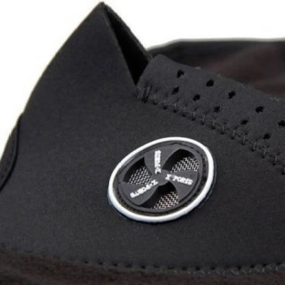 Black neoprene head covering.