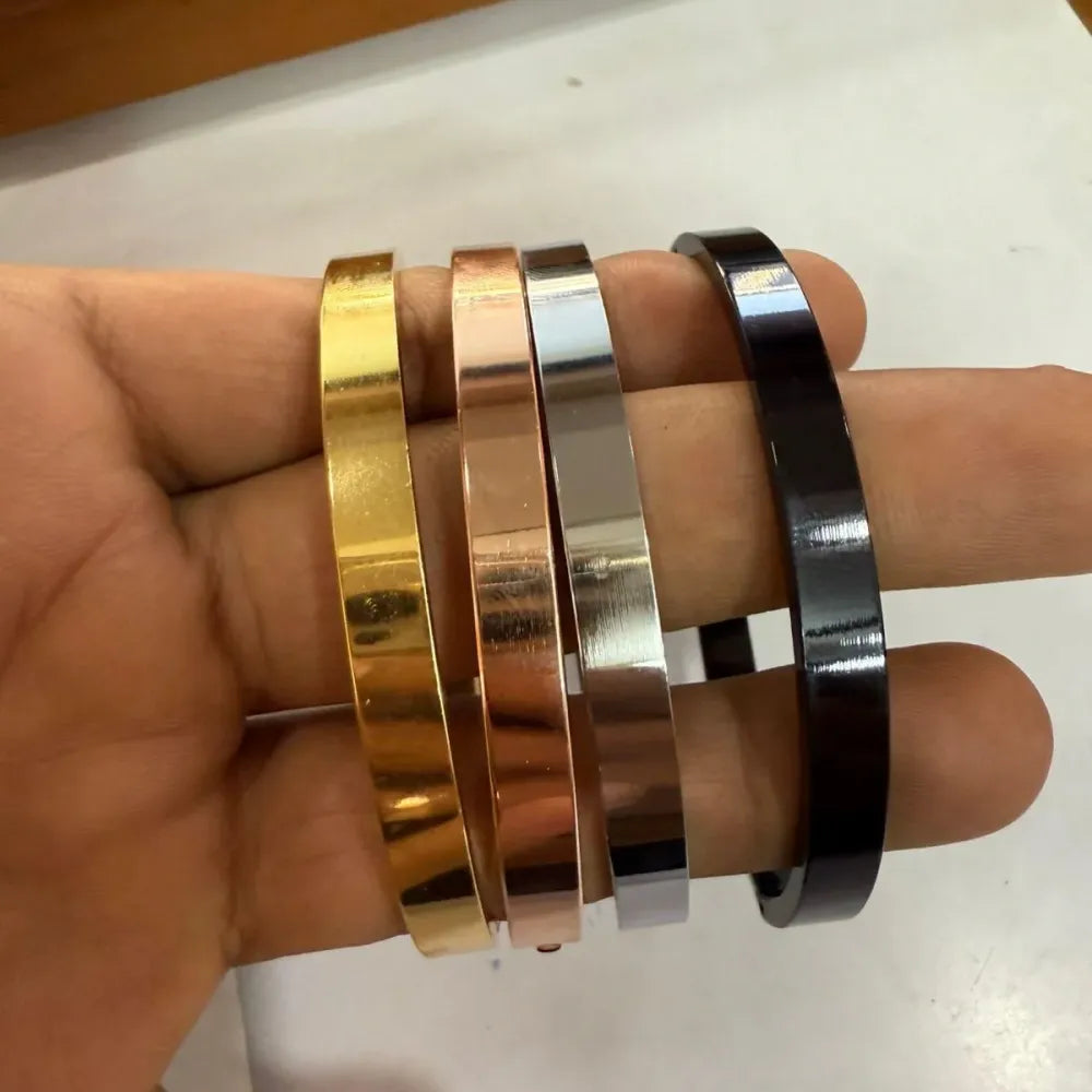 Men stainless steel kada bracelet