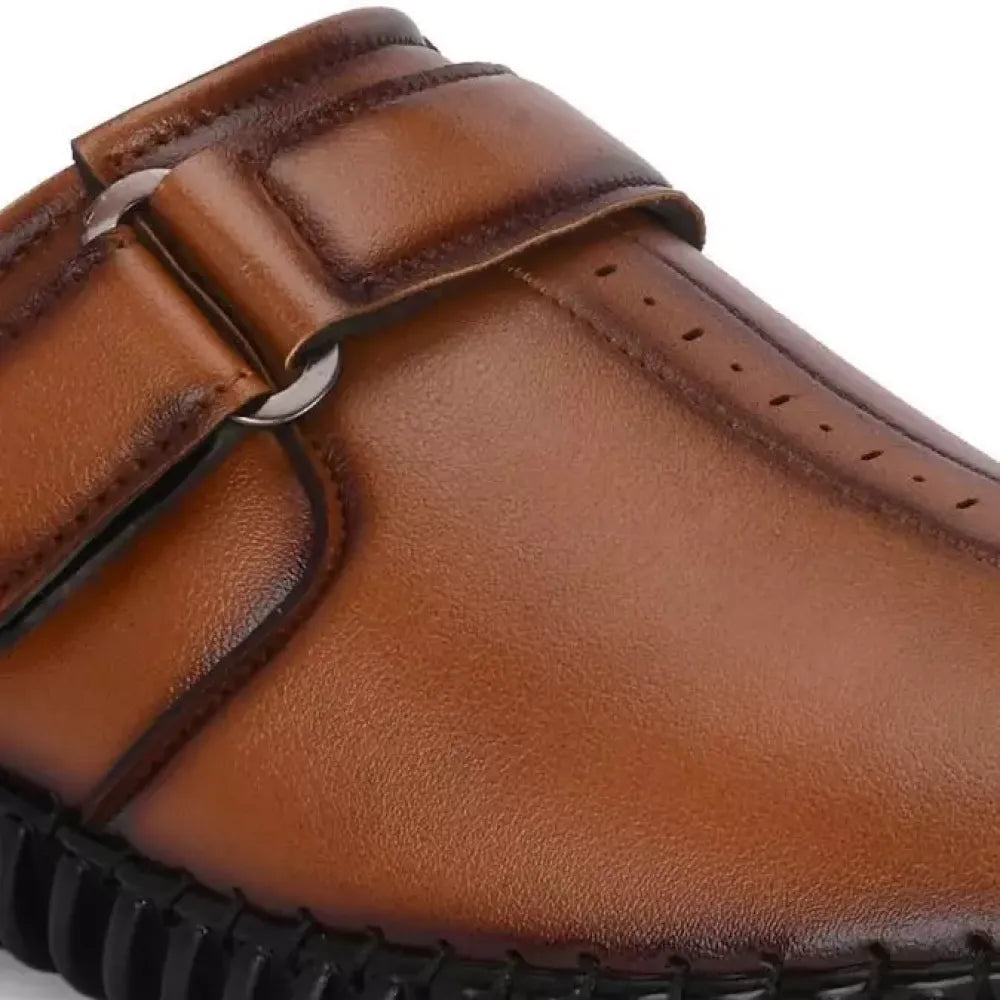 Men’s bantu style tan loafers - footwear