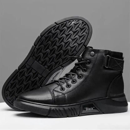 Men’s black casual boots