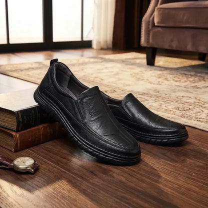 Men’s black formal slip-ons