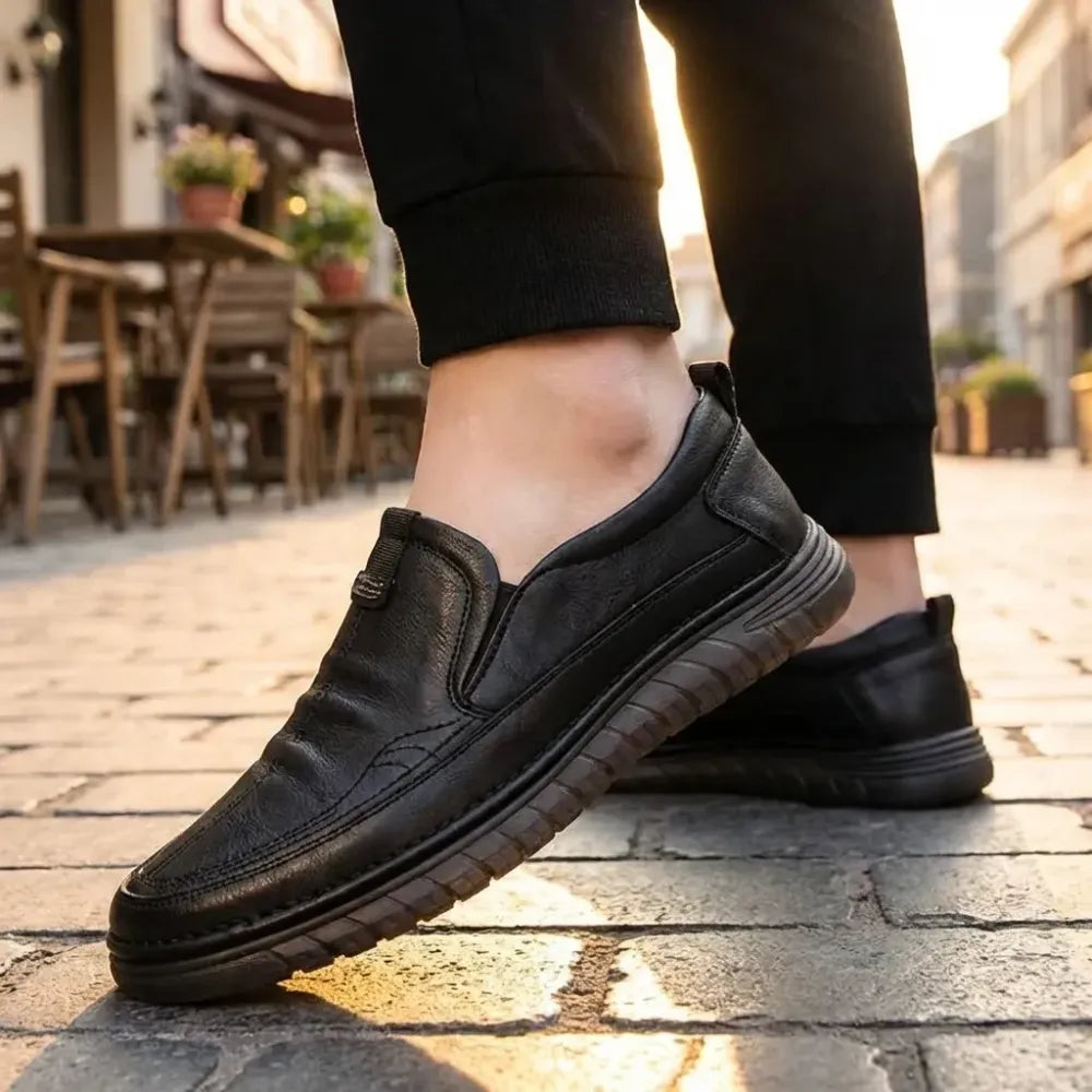 Men’s casual synthetic loafers - footwear