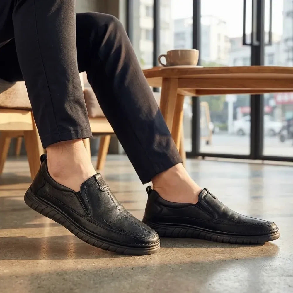Men’s casual synthetic loafers - footwear