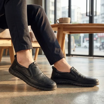 Men’s casual synthetic loafers - footwear