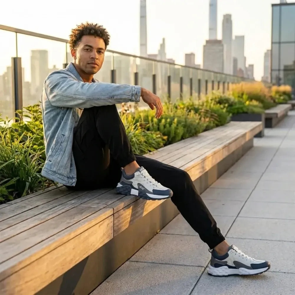 Men’s comfort knit sneakers - footwear