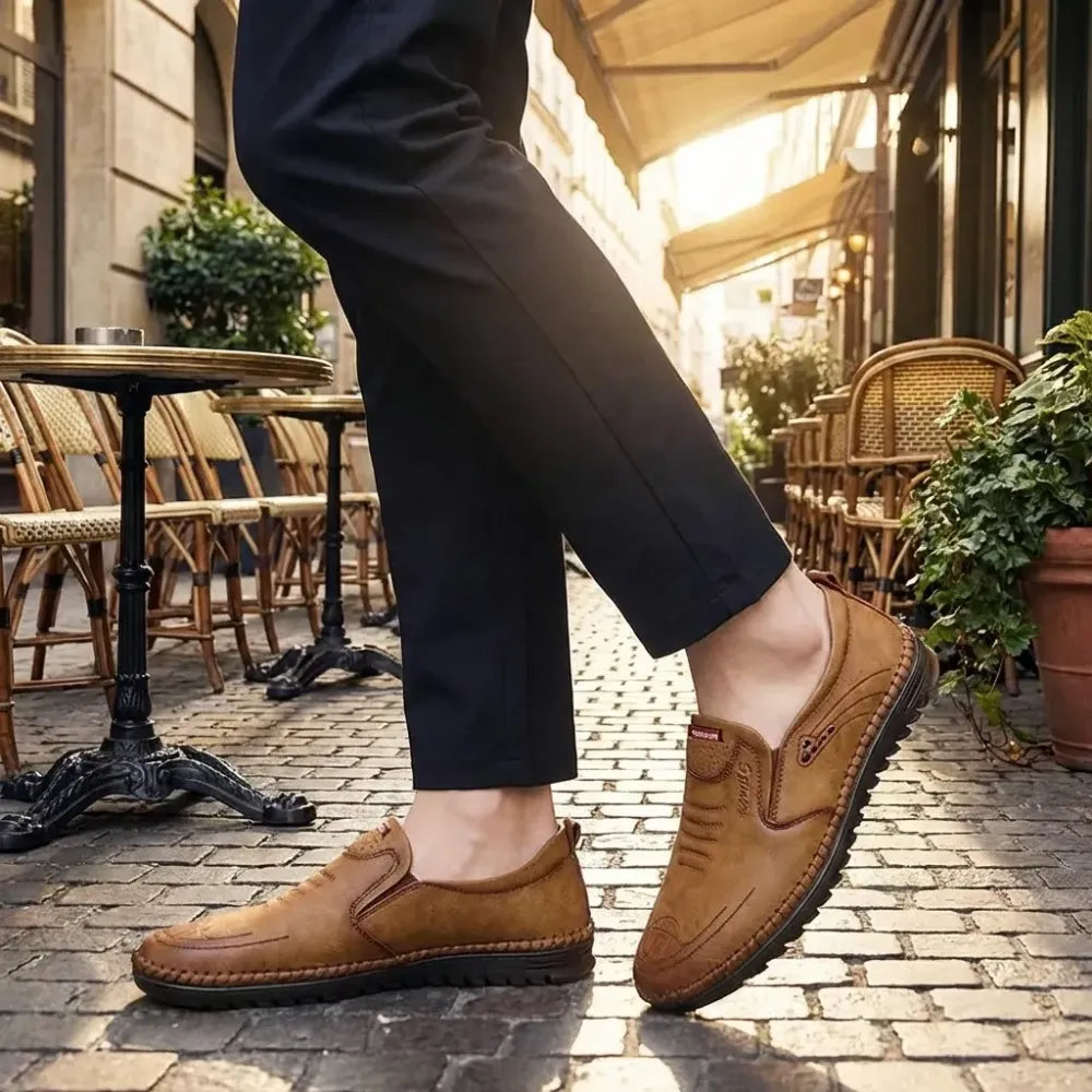 Mens leather shoes - footwear