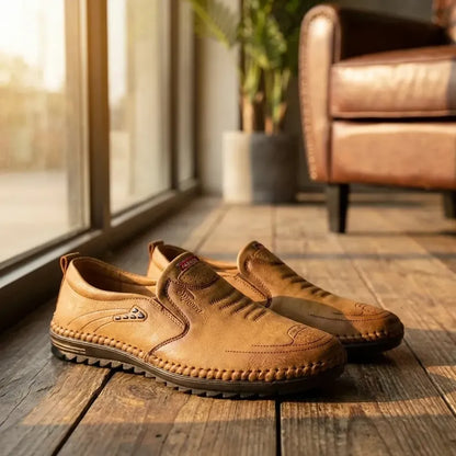 Mens leather shoes - footwear