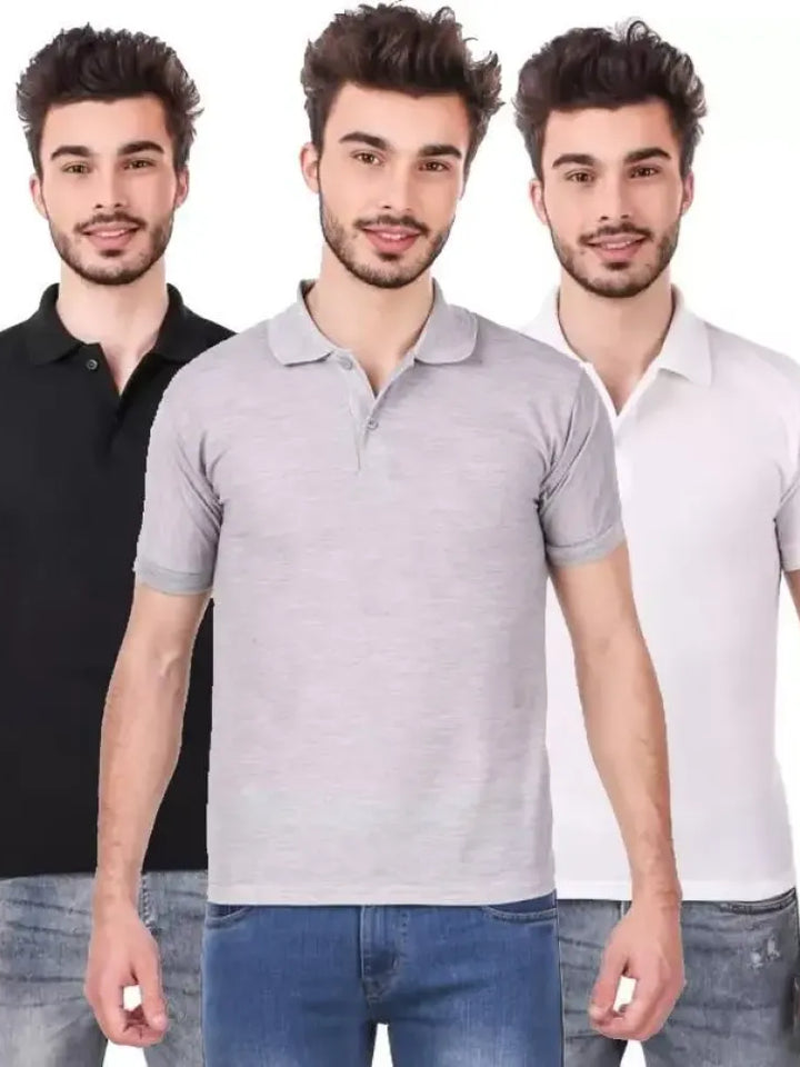 Men’s Polo T-Shirts – Pack of 3