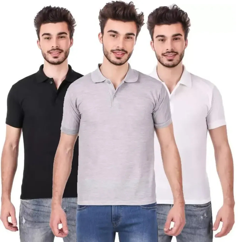 Men’s polo t-shirts – pack of 3
