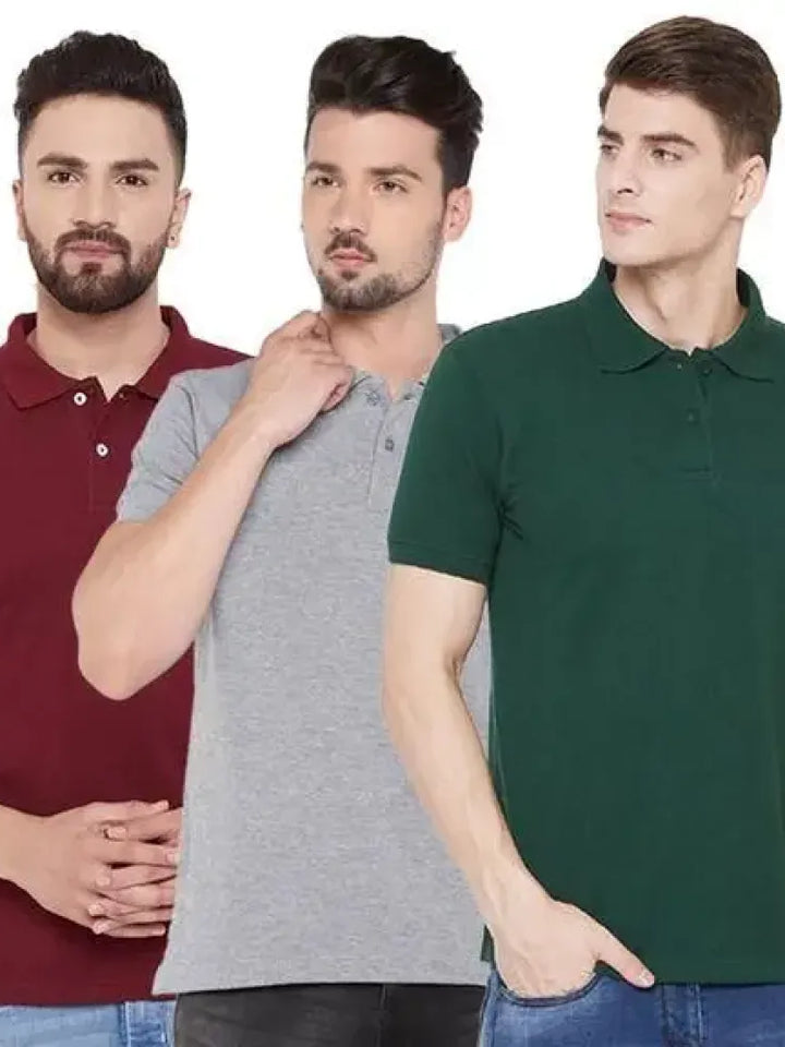 Men’s Polo T-Shirts – Pack of 3
