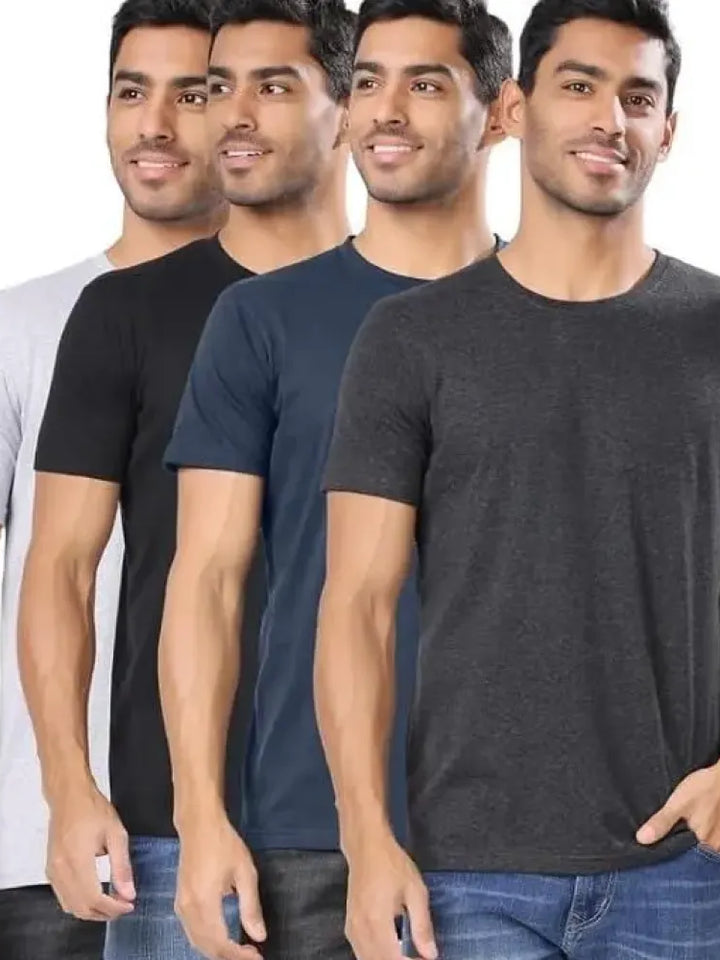 Men’s Polycotton T-Shirts – Pack of 4