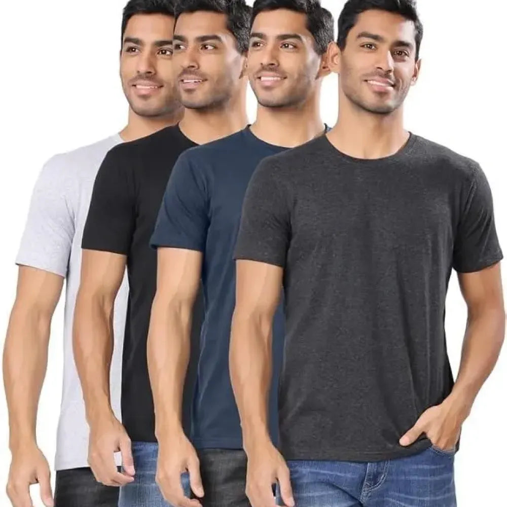Men’s polycotton t-shirts – pack of 4