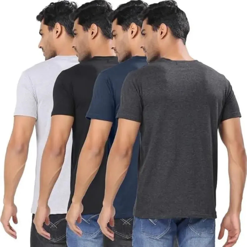 Men’s polycotton t-shirts – pack of 4