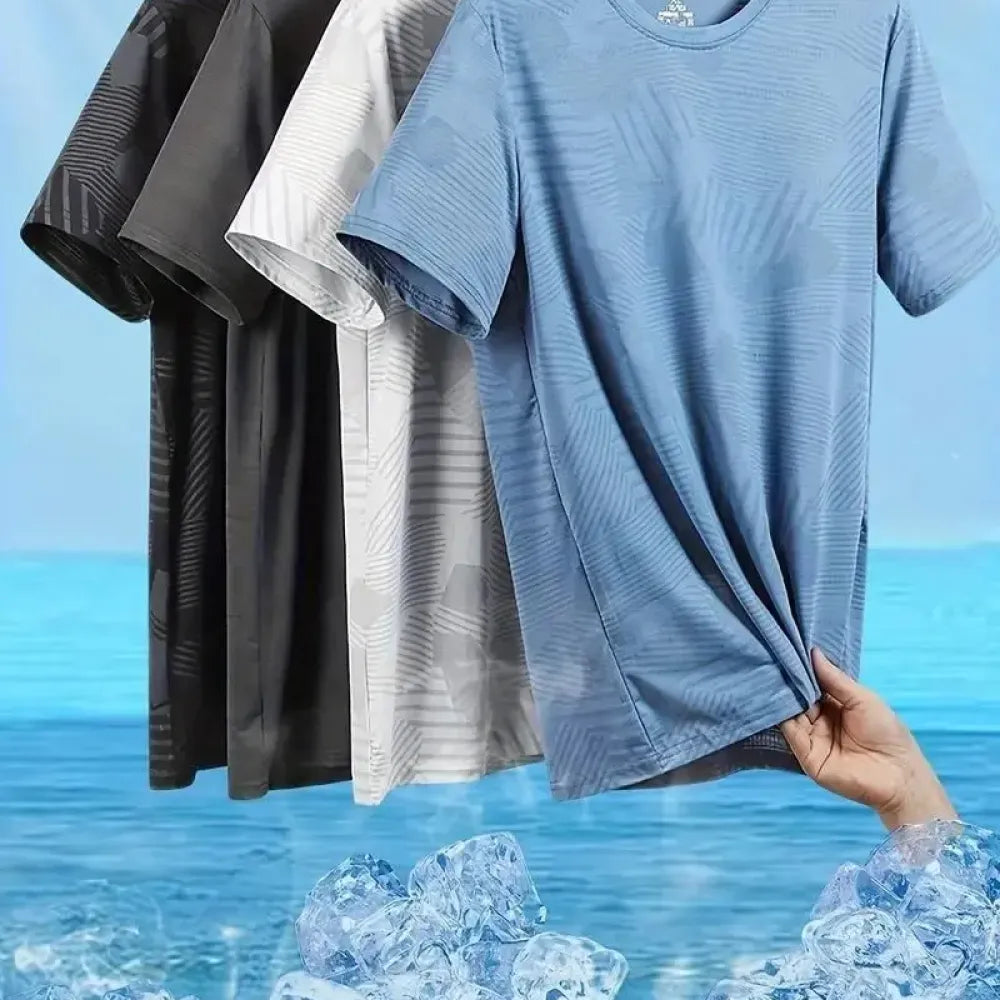 Men’s polyester t-shirts – pack of 4