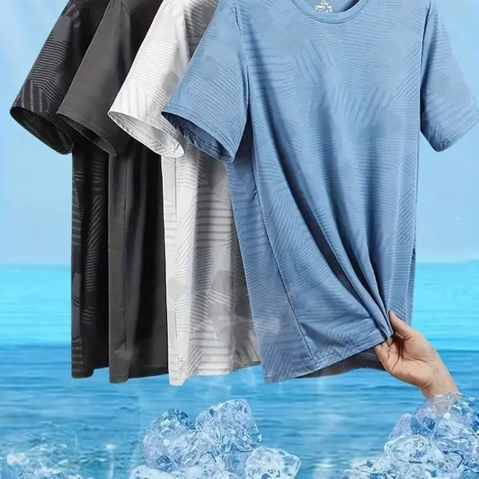 Men’s polyester t-shirts – pack of 4