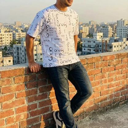 Men’s printed white t-shirt