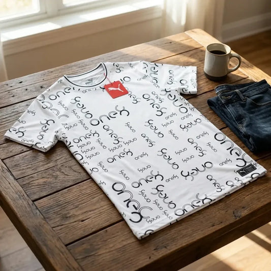 Men’s printed white t-shirt