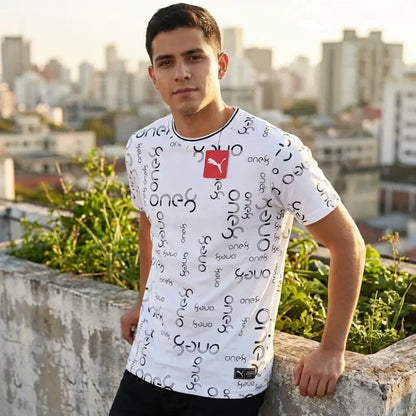 Men’s printed white t-shirt