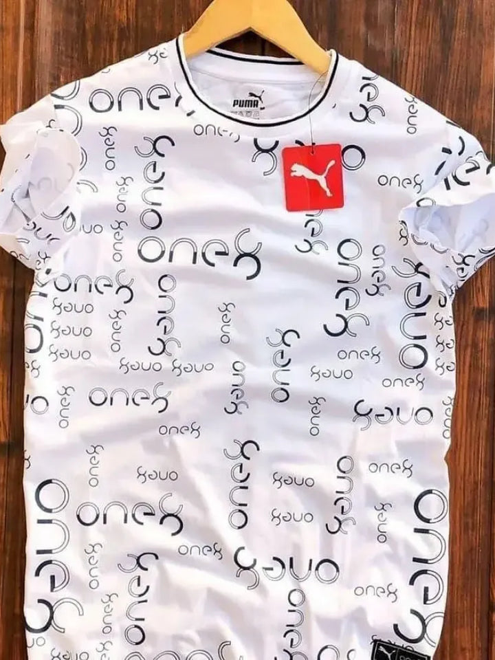 Men’s Printed White T-Shirt