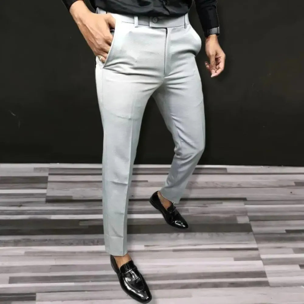 Men’s slim fit formal trousers – pack of 2