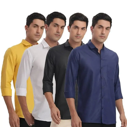 Men’s slim fit shirts – pack of 4
