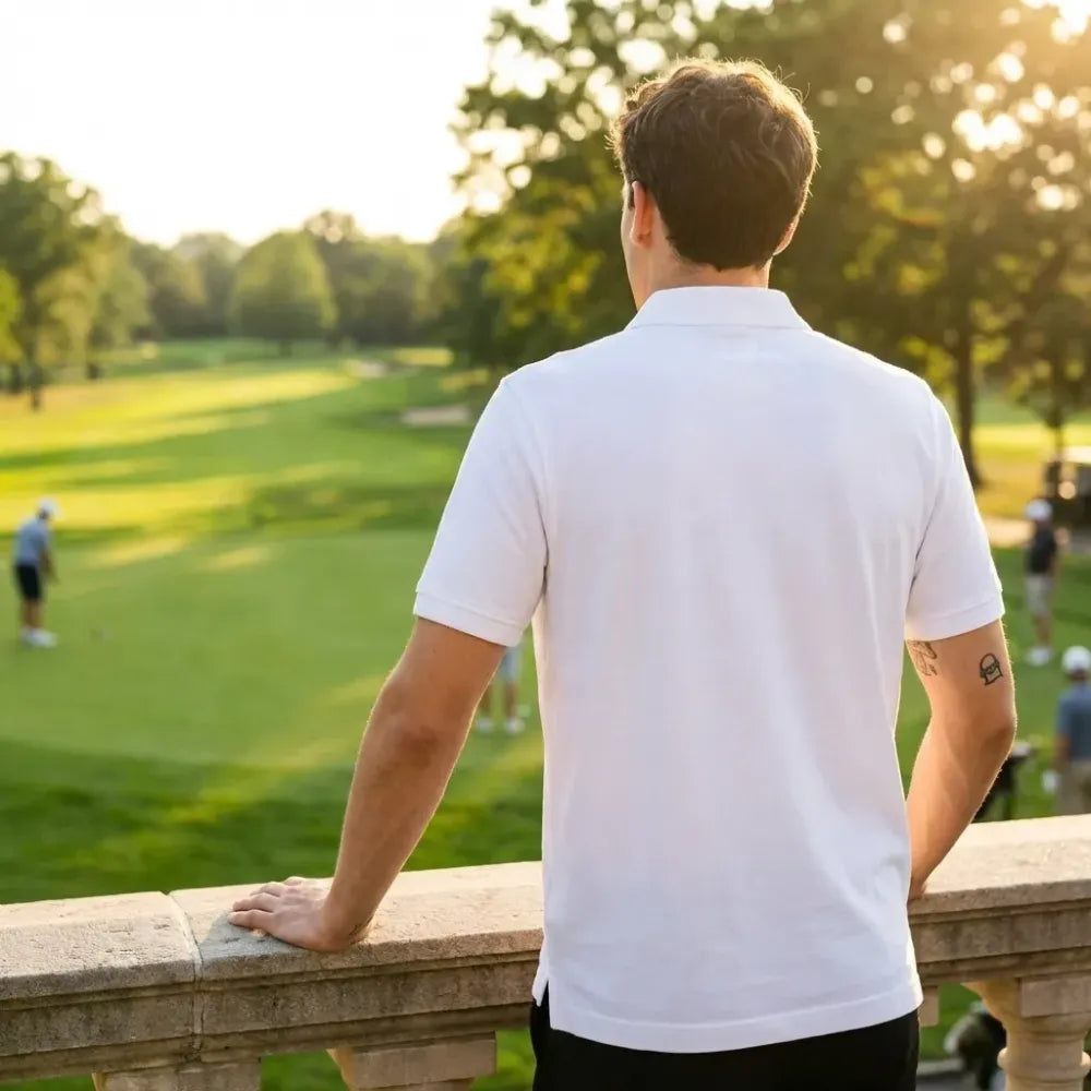 Men’s solid polo t-shirt