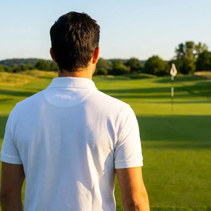 Men’s solid polo t-shirt