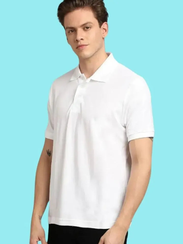 Men’s Solid Polo T-Shirt