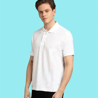Men’s solid polo t-shirt