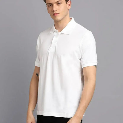 Men’s solid polo t-shirt