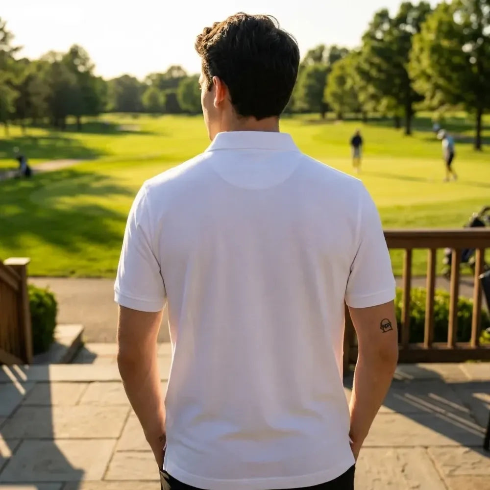 Men’s solid polo t-shirt
