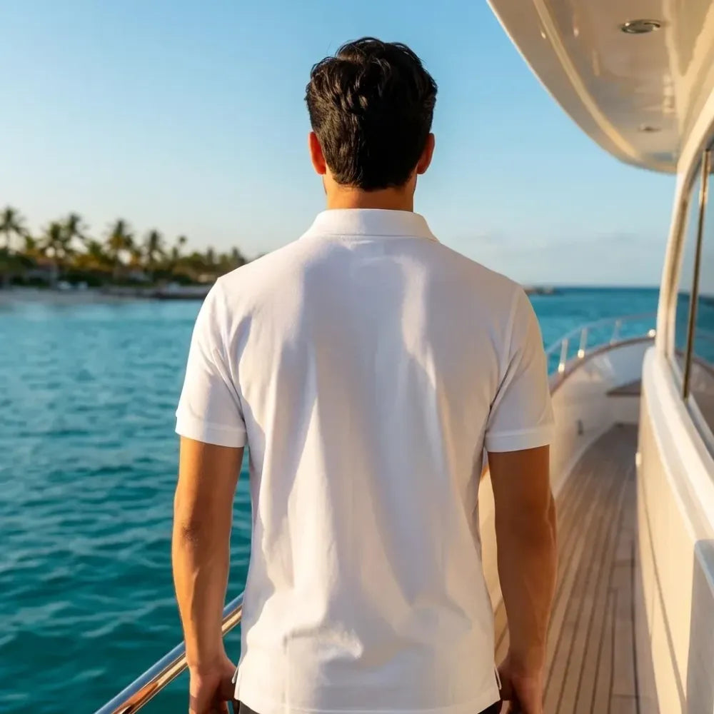 Men’s solid polo t-shirt