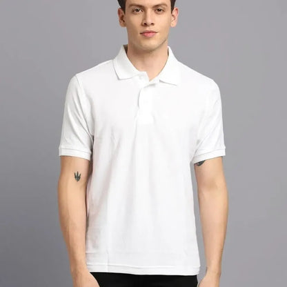 Men’s solid polo t-shirt