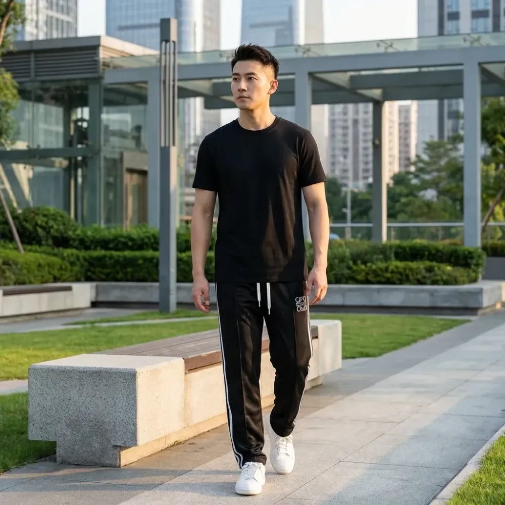 Men’s striped trackpants – pack of 2