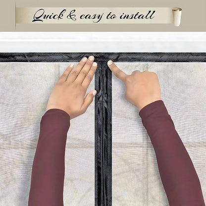 Mesh magnetic mosquito net curtain