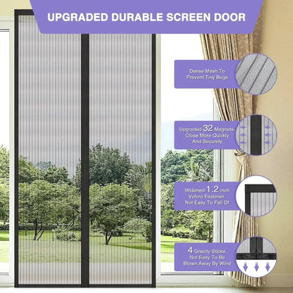 Mesh magnetic mosquito net curtain