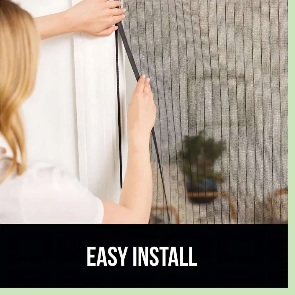 Mesh magnetic mosquito net curtain