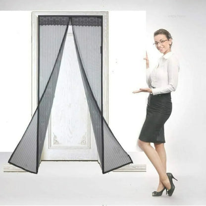 Mesh screen net home magnetic foldable anti mosquito door curtains