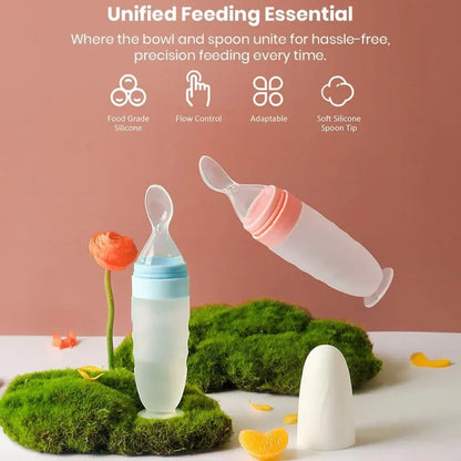 Mess-free baby feeder spoon
