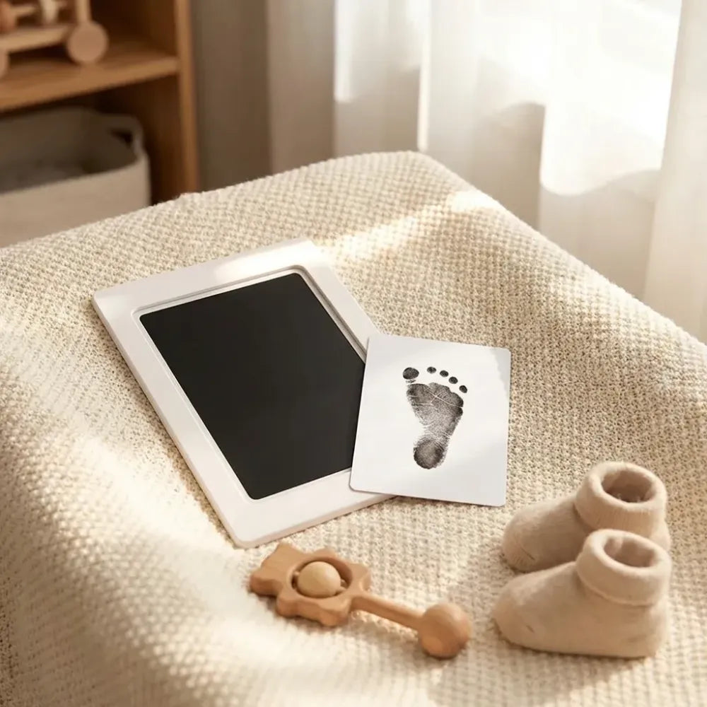 Mess-free baby footprint kit