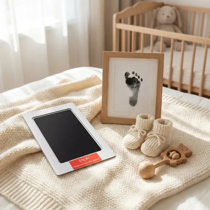 Mess-free baby footprint kit