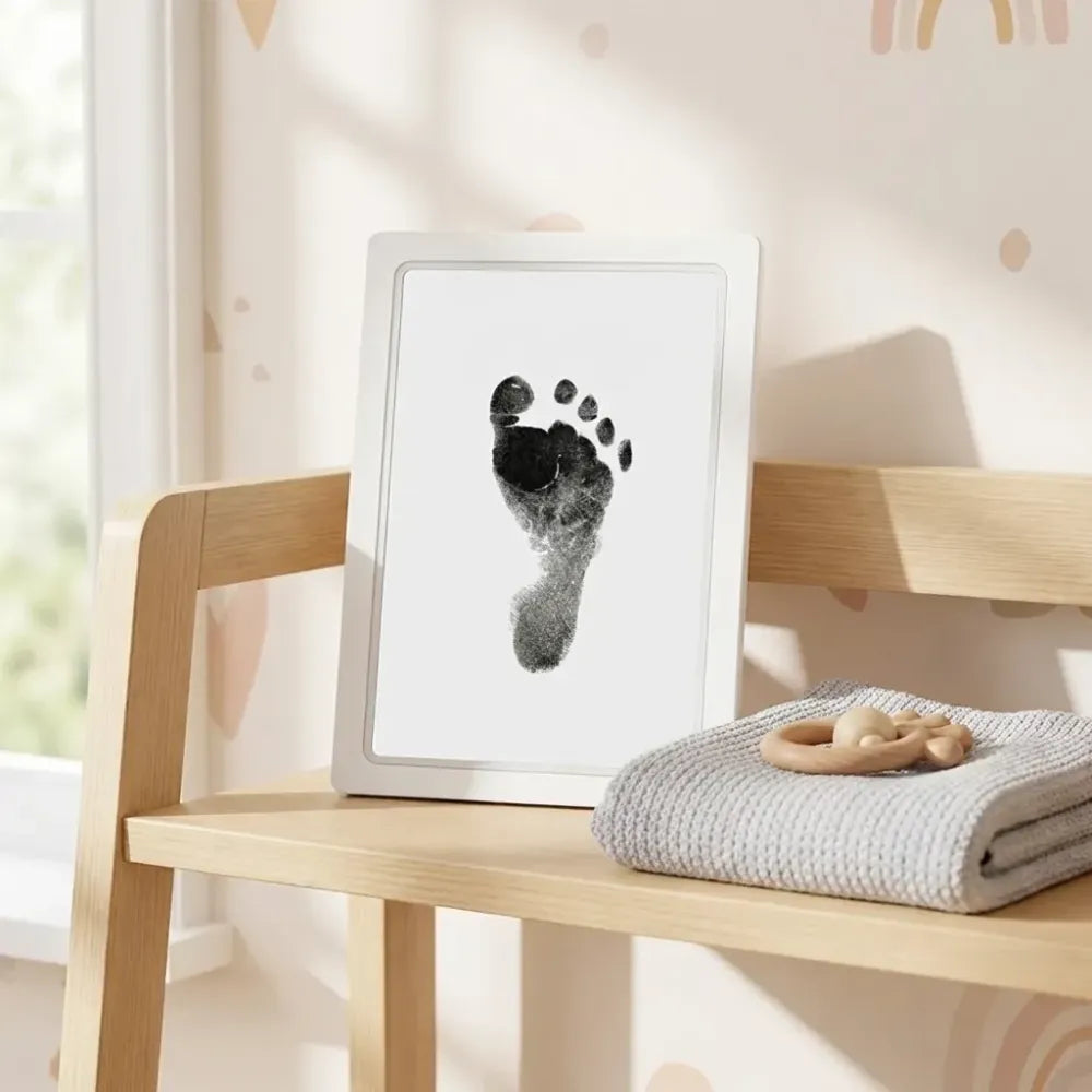 Mess-free baby footprint kit
