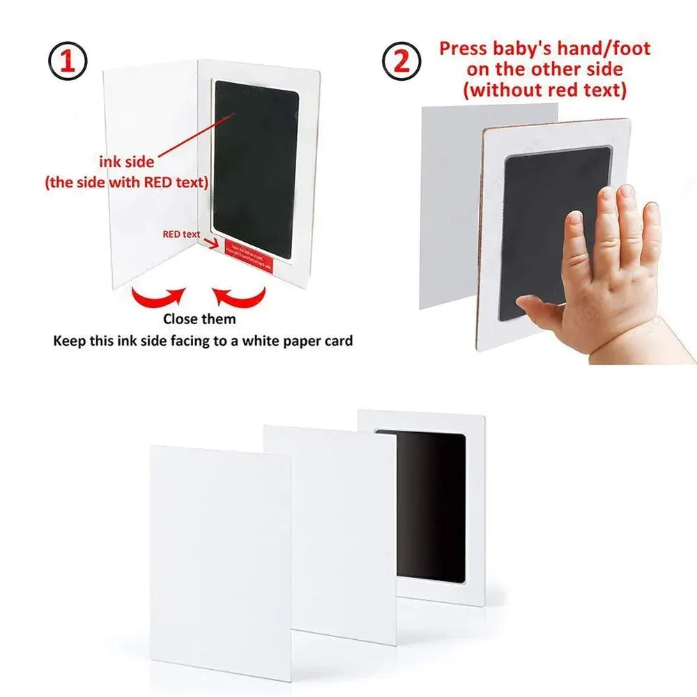 Mess-free baby footprint kit