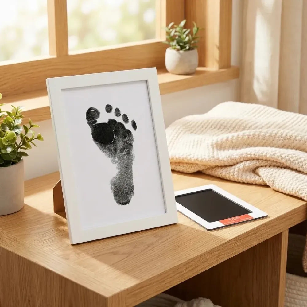Mess-free baby footprint kit