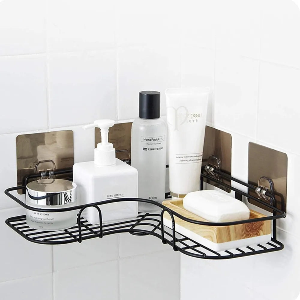 Metal bathroom corner rack storage shelves