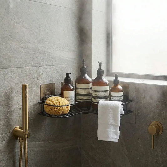 Metal bathroom corner rack storage shelves