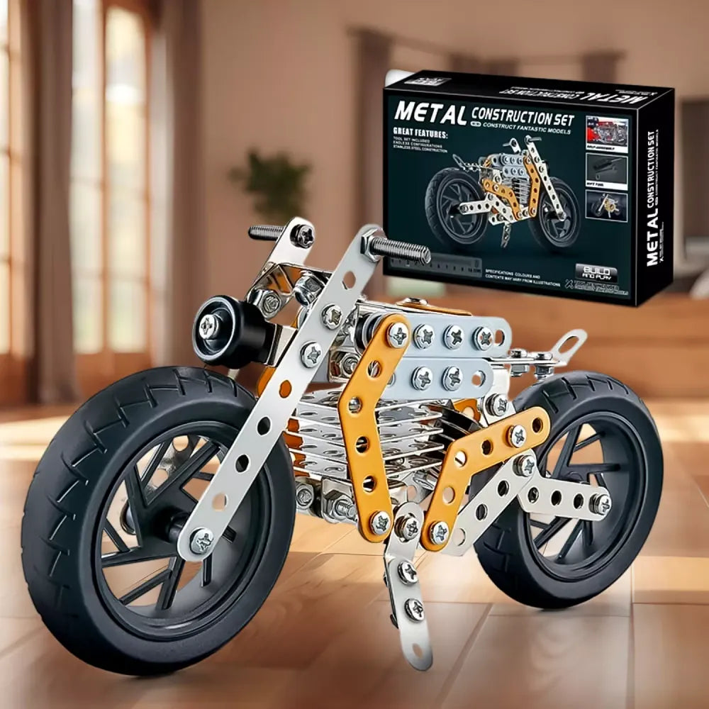Metal bike building kit