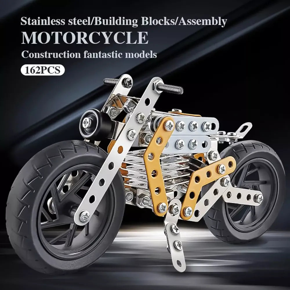 Metal bike building kit - toys