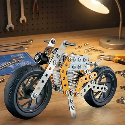 Metal bike building kit - toys